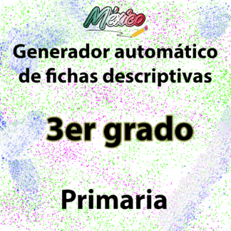 Generador automático de fichas descriptivas para 3RO primaria