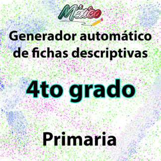 Generador automático de fichas descriptivas para 4TO primaria