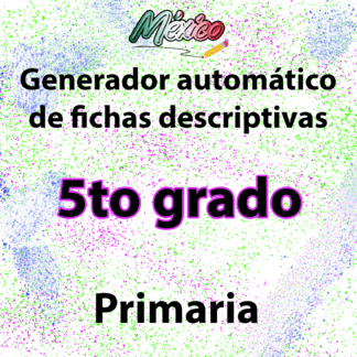 Generador automático de fichas descriptivas para 5TO primaria