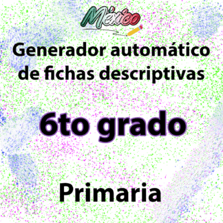 Generador automático de fichas descriptivas para 6TO primaria