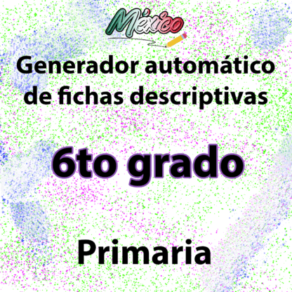 Generador automático de fichas descriptivas para 6TO primaria