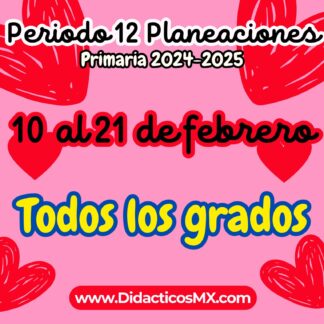 Planeaciones por Proyectos para PRIMARIA (NEM) - Periodo 12