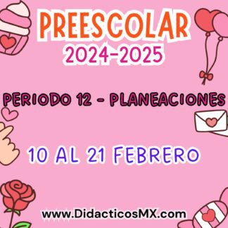 Preescolar Planeaciones por proyectos (NEM) - Periodo 12